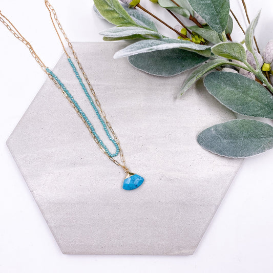 Liam Necklace - Turquoise