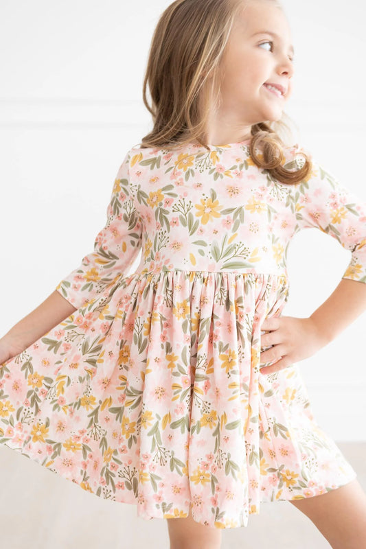 Pretty Peach Twirl Dress