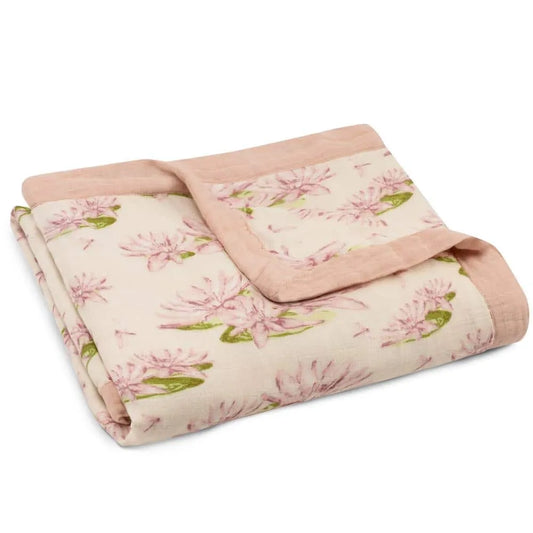 Water Lily Big Lovey Bamboo Blanket