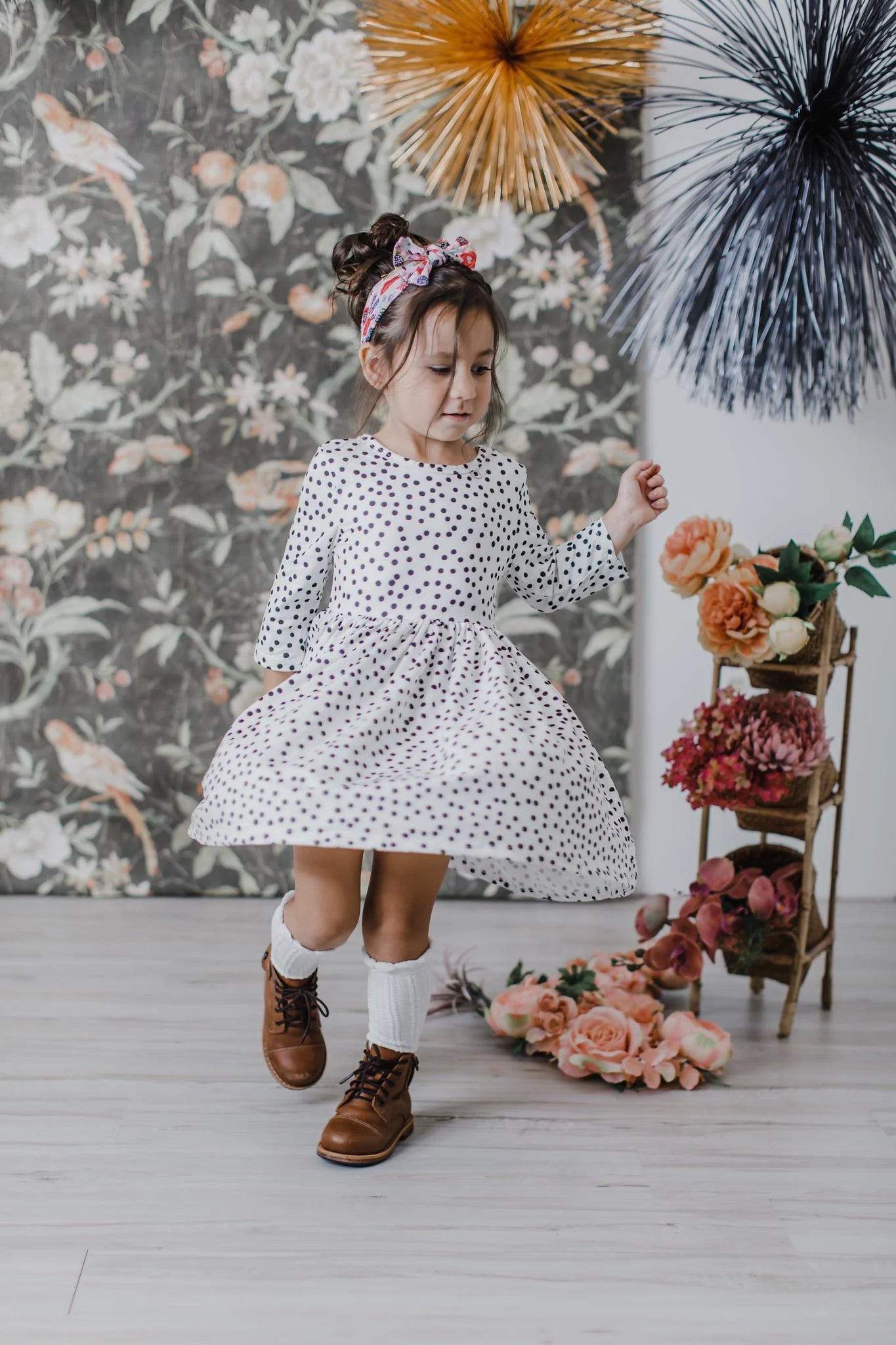 Scattered Dots Twirl Dress