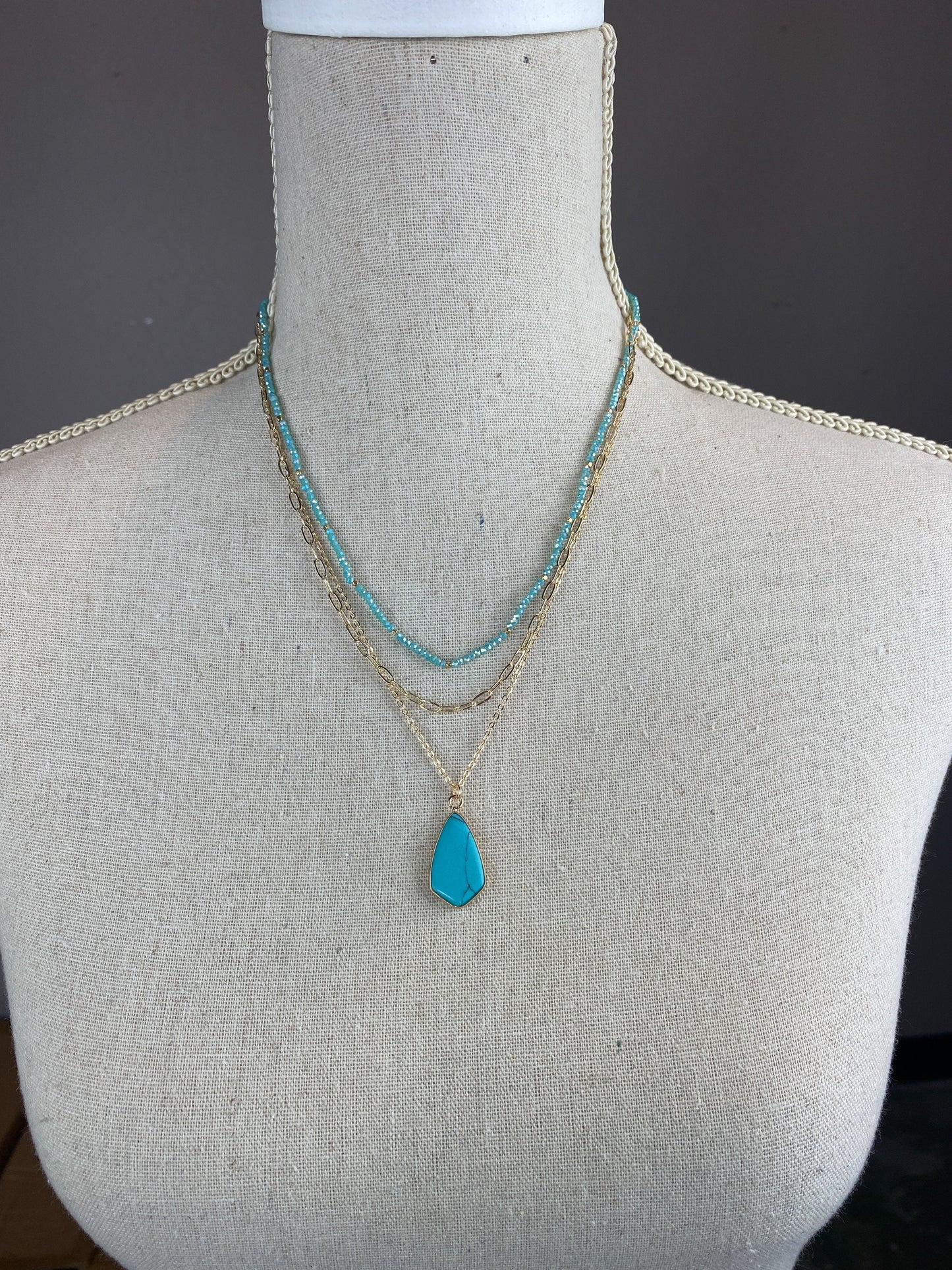 Terela Necklace - Turquoise