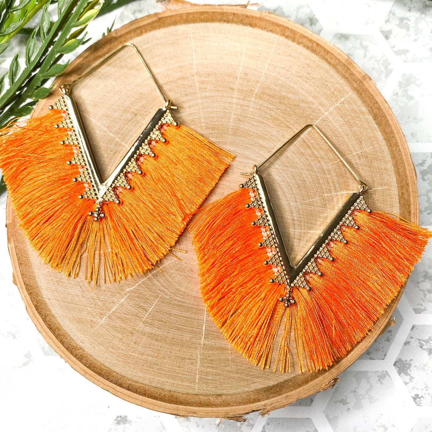 Aurora Earrings - Orange