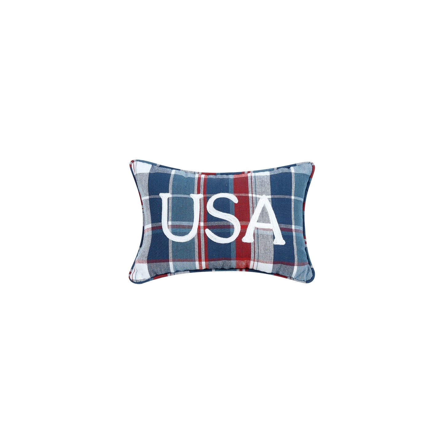 Picnic Plaid USA Pillow